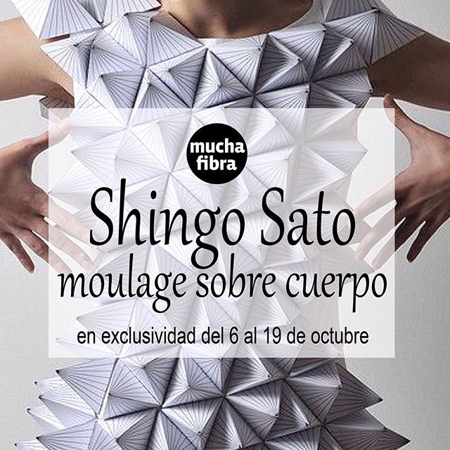 En un mes vuelve #shingosato en #muchafibra  Infórmate en nuestra página www.muchafibra.com o llámanos al 935 665 157! #barcelona #moulage #origami #mademyclothes #diy #sewing #pattern #masterclass #workshop
