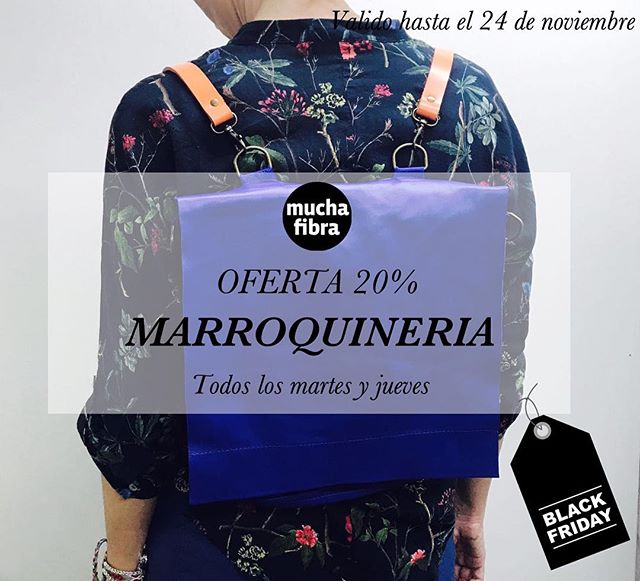 Black friday!Aprovecha oferta de 20%, entusiásmate aprendiendo las diferentes técnicas de cuero y crea tu propio bolso! Todos los martes y jueves se imparte el curso de marroquinería, te encantará.Infórmate en nuestra web www.muchafibra.com o llámanos al 935665157#muchafibra #cursos #blackfriday #20%off #barcelona #coworking #marroquineria#cuero #leather #bolsos #purses #bags