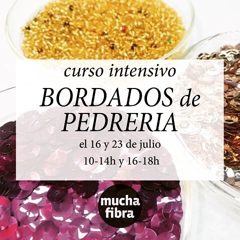 Acuérdate de reservar tu plaza para el #intensivo de #bordados para los dos próximos lunes del mes de julio aprovecha esa oportunidad infórmate al 935665157 #curso #perlas #pedreria #hilos #bordados #barcelona #actividades de#verano